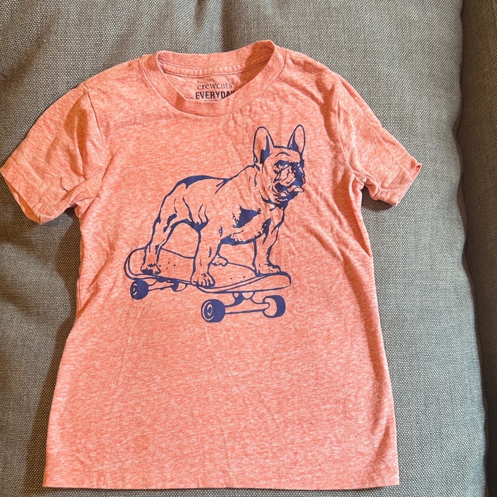 Crewcuts Coral Dog Skateboard Tee